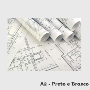 Plotagem Sulfite 75g A2 Preto e Branco  Dobra 